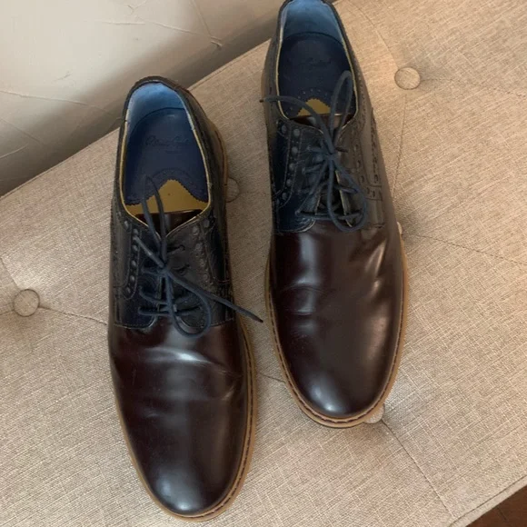 Robert Graham men’s Bethune Box Leather Derby Oxford Dress Shoes 11M - Picture 2 of 9